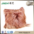 Real Monolian Purple Sheepskin Lamb Wool Pillow